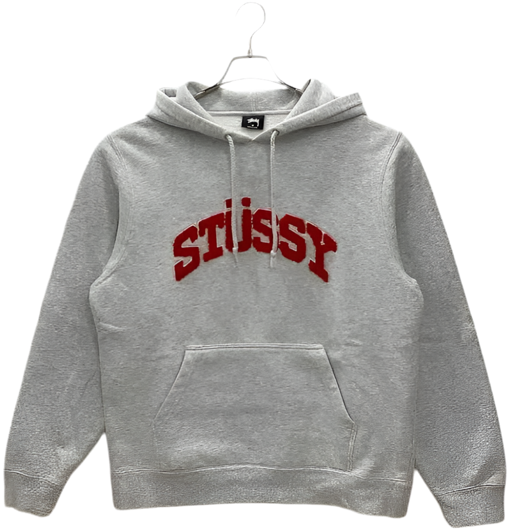 (L) STUSSY MENS HOODIE - GRAY