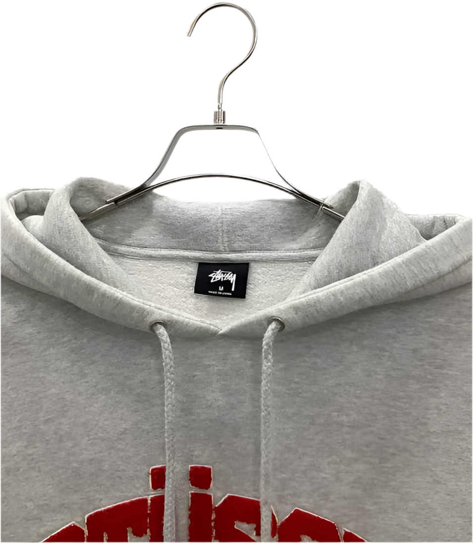 (L) STUSSY MENS HOODIE - GRAY