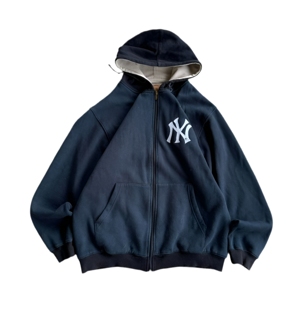 (L) 00’s YANKEES EMBROIDERY ZIP UP JACKET