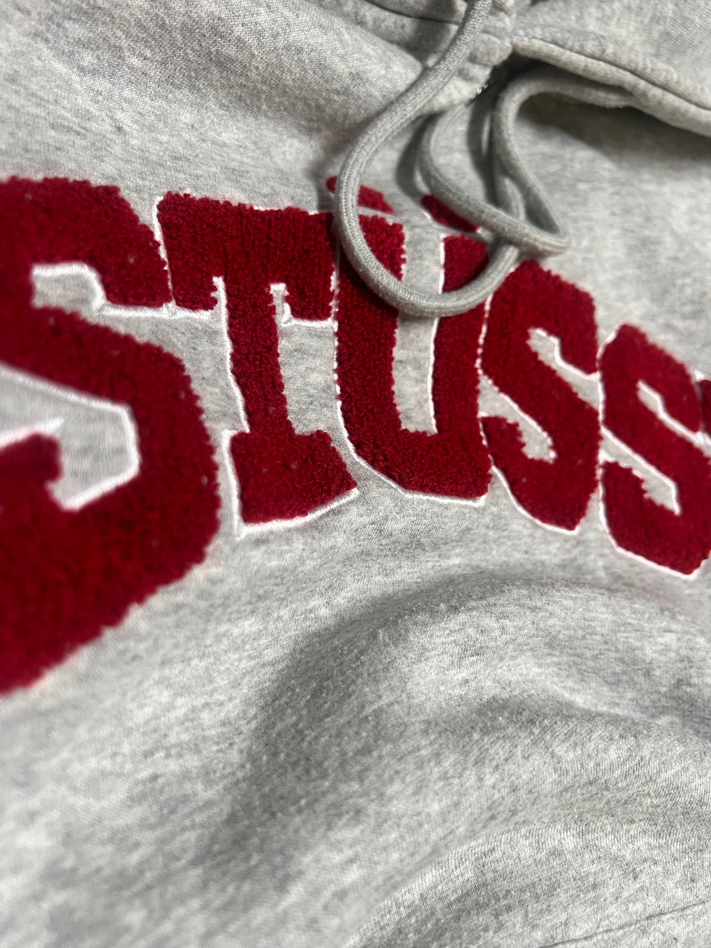 (L) STUSSY MENS HOODIE - GRAY