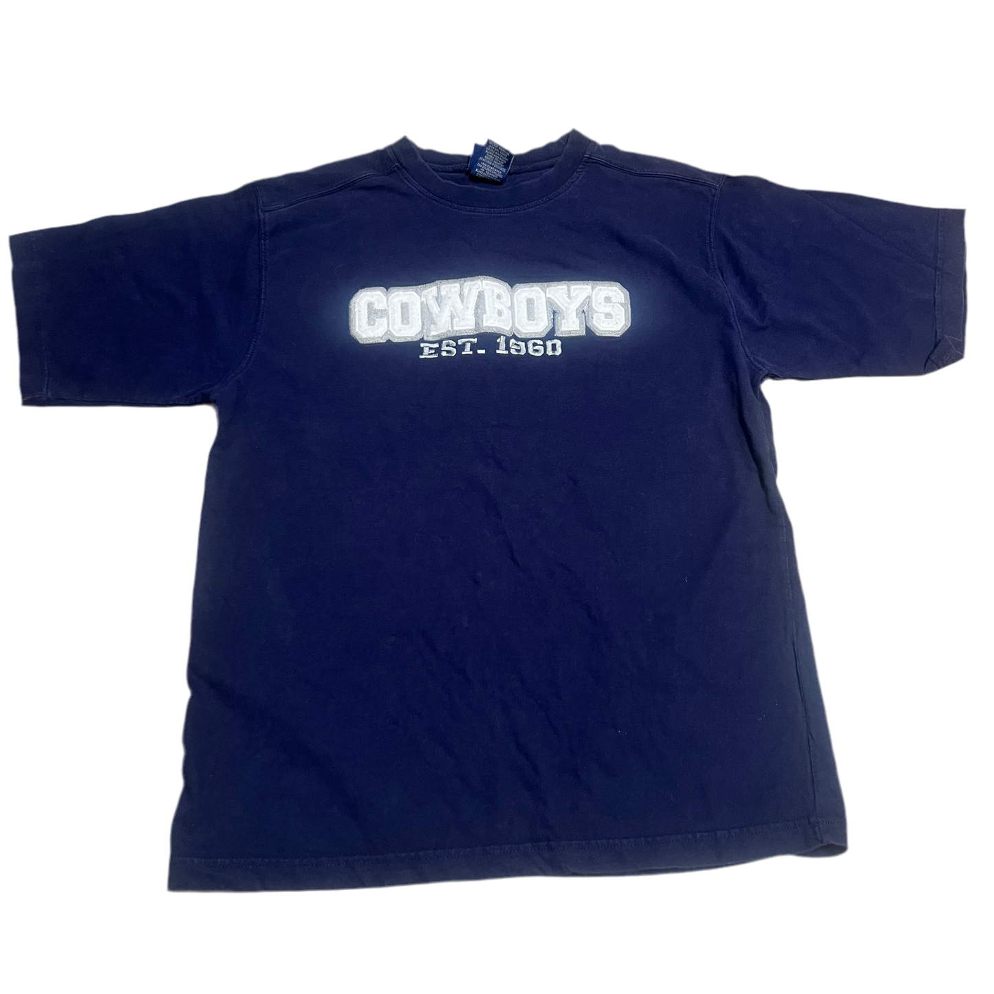 (L) 00s VINTAGE PUFF PRINT DALLAS COWBOYS TEE