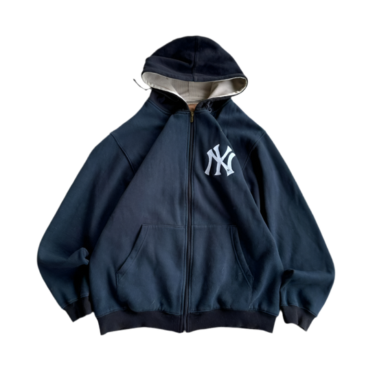 (L) 00’s YANKEES EMBROIDERY ZIP UP JACKET